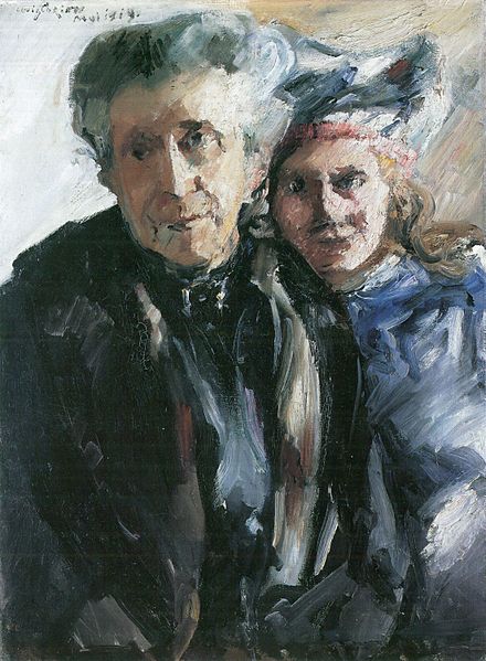 Lovis Corinth Grobmutter und Enkelin